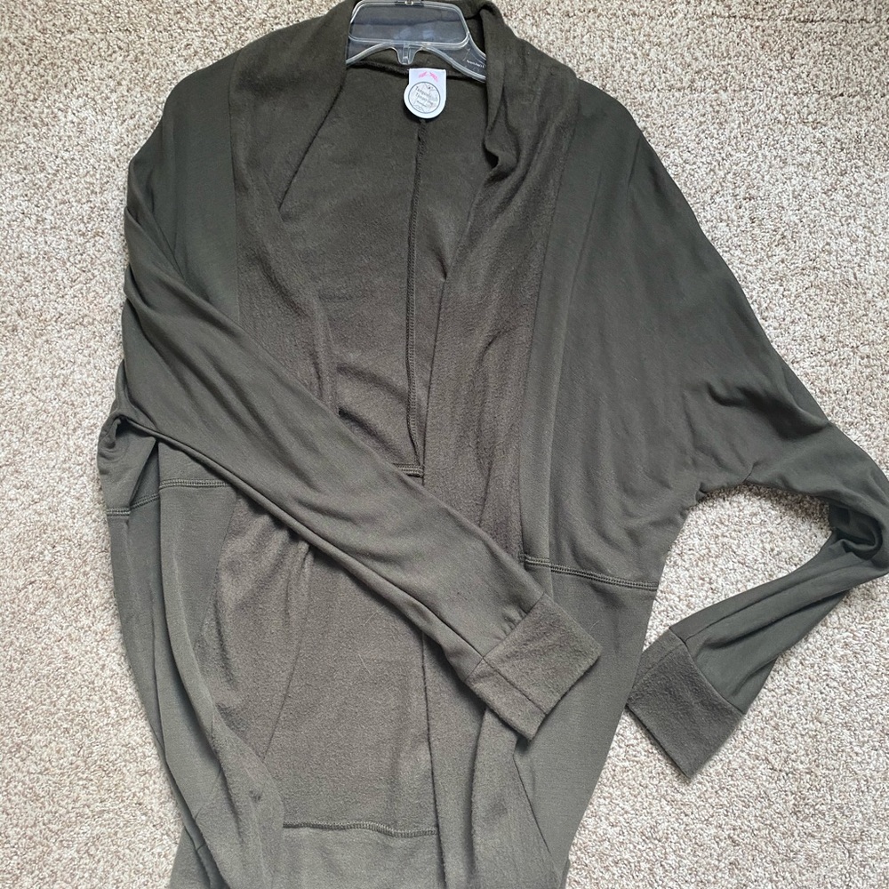 Long Open Front Sweater